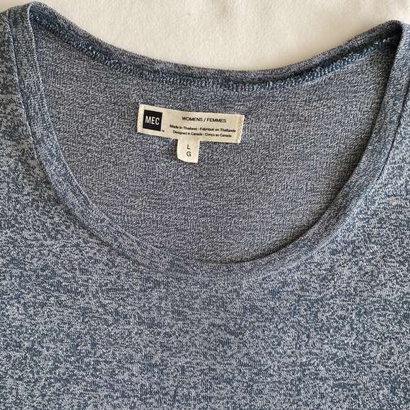 MEC long scoop neck tunic long sleeve organic cotton tencel lyocell Size Large - Picture 3 of 11